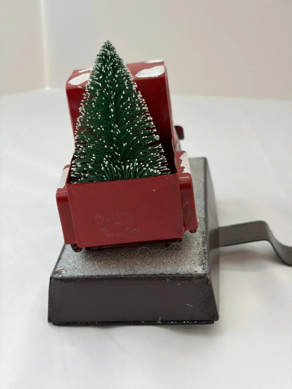 Rustic Christmas Red Truck Stocking Holder & Barn Ornament Farmhouse Holiday
